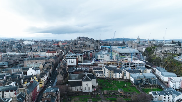 Photo aerial edinburgh