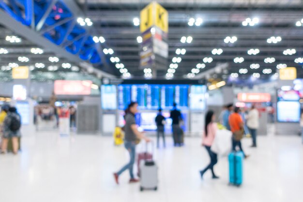 Aéroport international flou