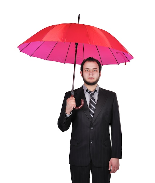 D&#39;affaires avec le parapluie