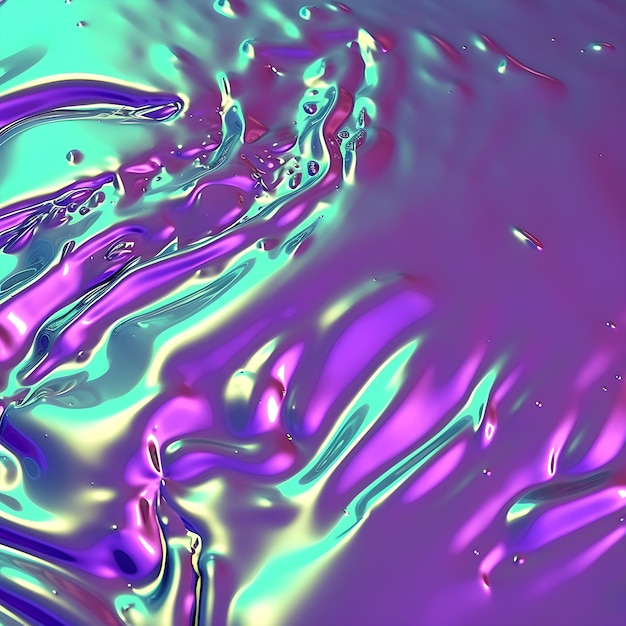 Affichage d'arrière-plan fluide abstrait avec des couleurs d'arc-en-ciel
