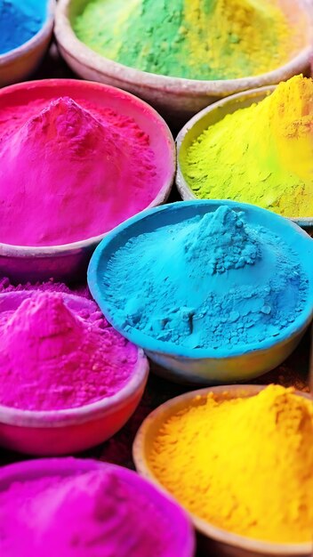 Un affichage coloré de fumée avec le mot holi dessus