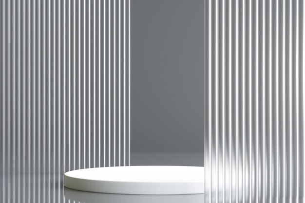 Affichage du podium blanc pour l'illustration 3d de la présentation du produit
