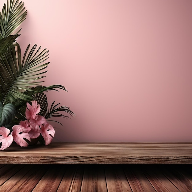 L'affichage du produit Tropical Temptations sur une table en bois rêveuse