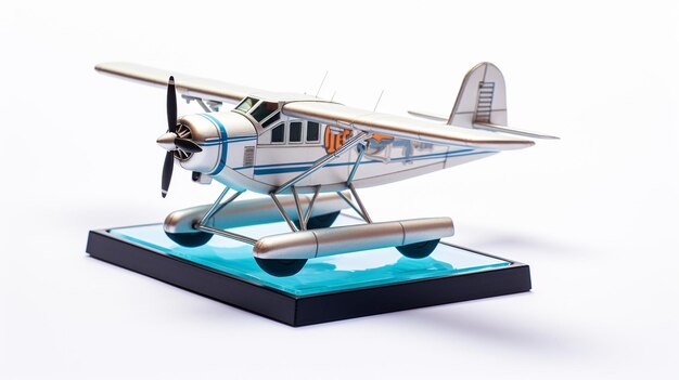 Photo affichage d'un hydravion miniature 3d