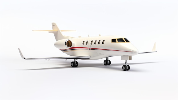 Affichage d'un jet privé miniature en 3D