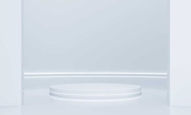 Affichage de produit d'élément de modèle de conception de texture de fond abstrait blanc avec fond de bannière