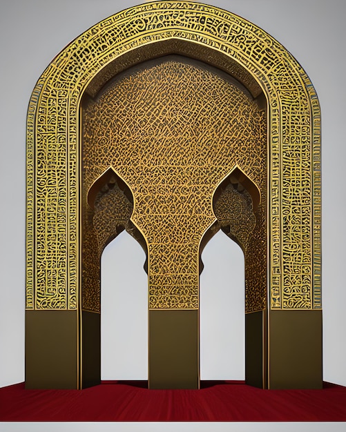 affichage de produit islamique podium 3d