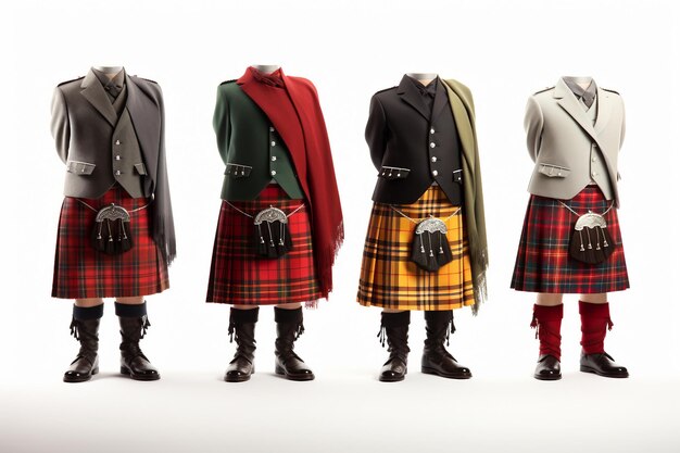 Photo affichage traditionnel des kilts