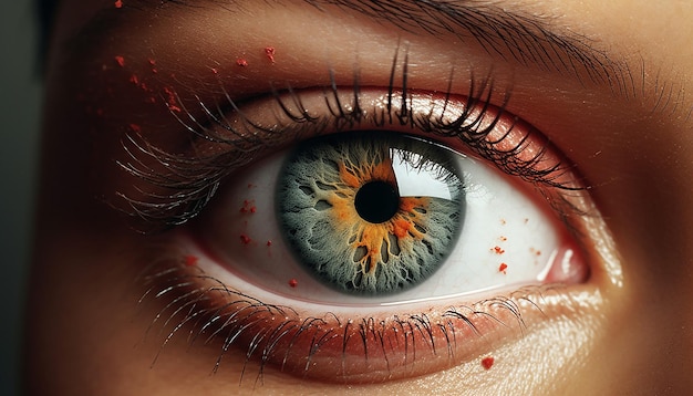 Photo une affiche 3d avec une paire d'yeux réalistes et compatissants