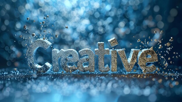 Photo une affiche artistique conceptuelle de palladium creativity