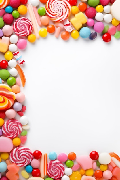 une affiche de bonbons colorés avec le mot bonbon dessus