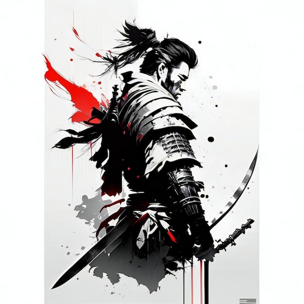 Photo une affiche d'un chevalier avec une épée à la main