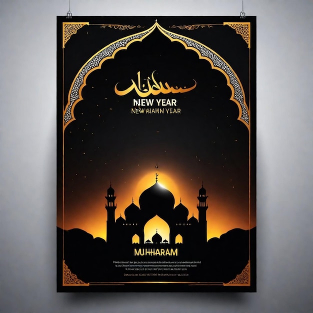 Affiche et conception graphique du Nouvel An islamique