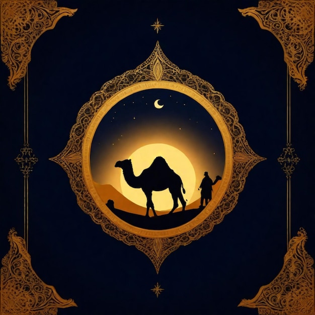 Affiche et conception graphique du Nouvel An islamique