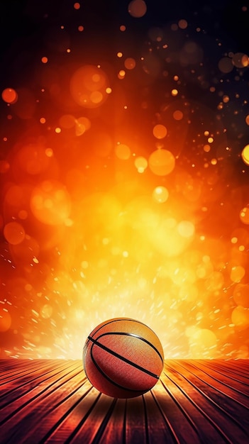 Affiche de dessin de basket-ball