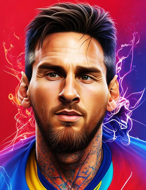 Affiche du film Beautiful Lionel Andrs Messi Cuccittini le dieu du football Stipplilng Alchemy