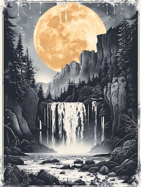 une affiche du film intitulé la lune