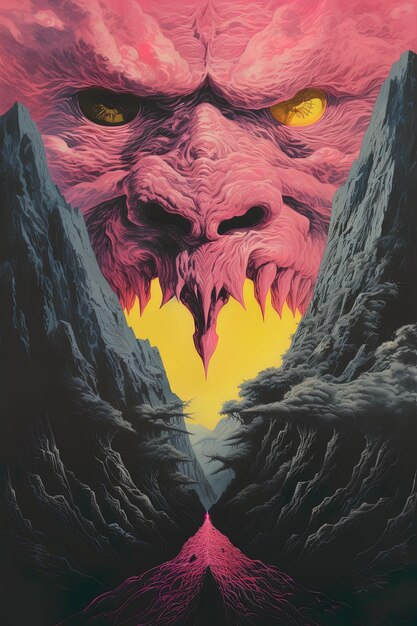 une affiche du film le monstre est du film