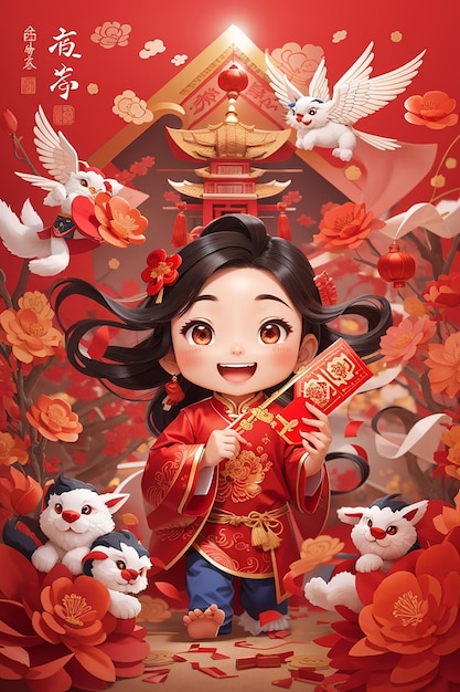 Affiche du nouvel an chinois