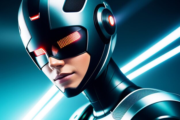 Une affiche de film pour le film cyborg de la merveille du film.