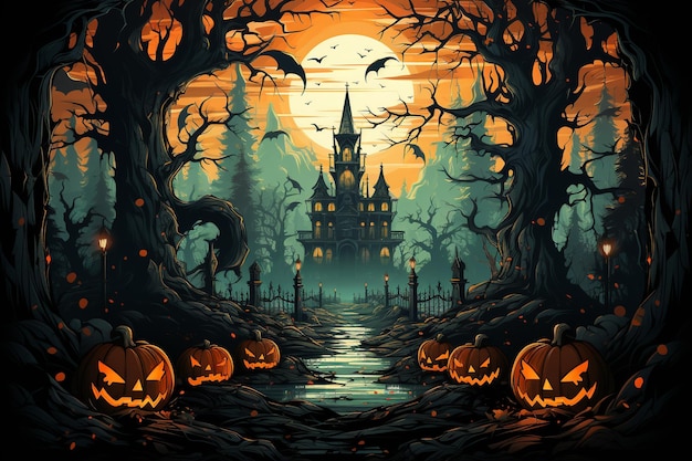 affiche de l'halloween