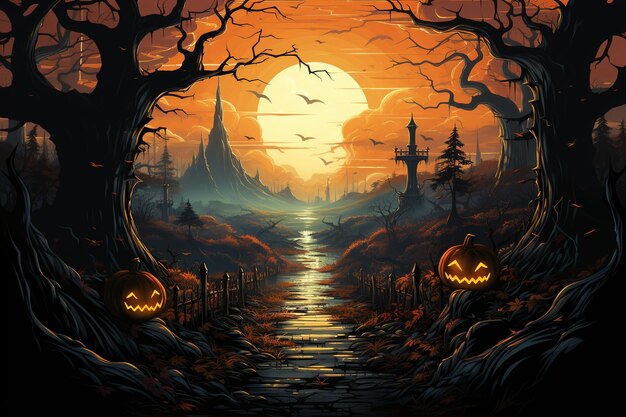 affiche de l'halloween