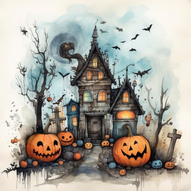Une affiche d'Halloween