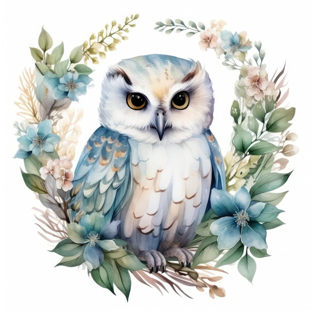 Affiche d'illustration de hibou