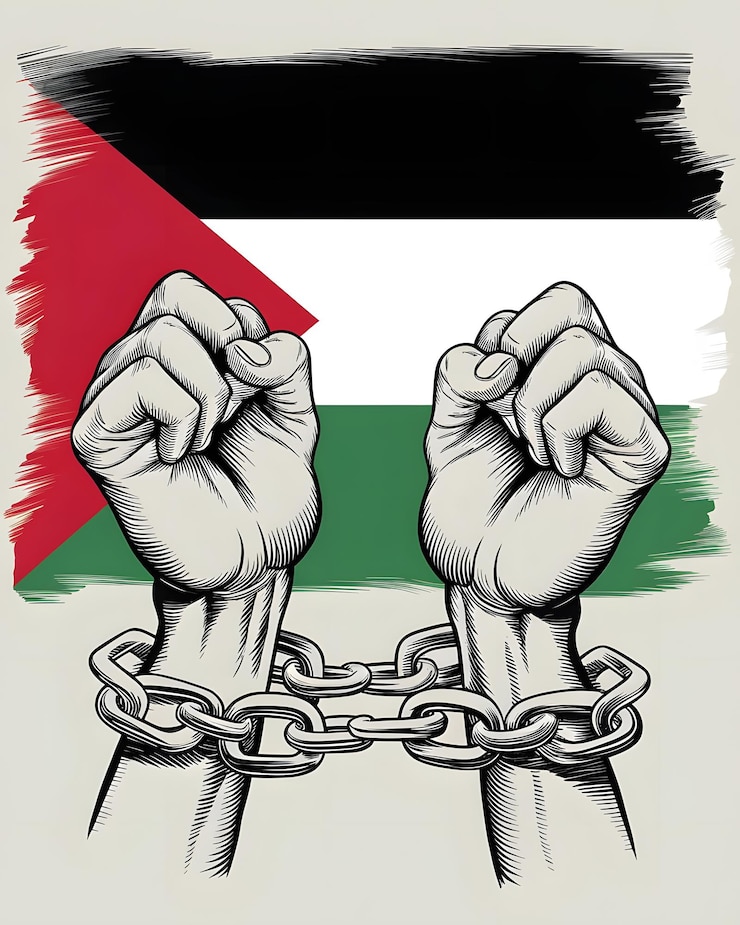 Photo affiche de la journée internationale de la solidarité pour la justice et la liberté pour la palestine
