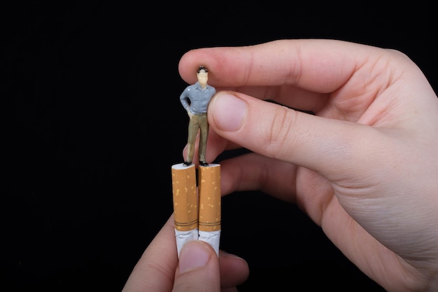 Affiche de la Journée mondiale sans tabac pour le concept de non-fumeur