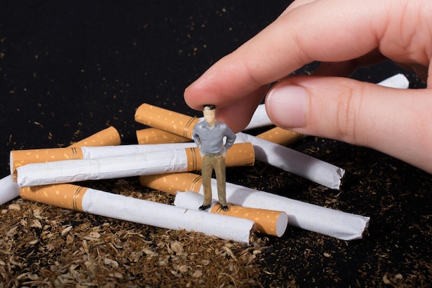 Affiche de la Journée mondiale sans tabac pour le concept de non-fumeur