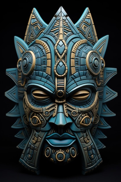 Une affiche de masque tribale