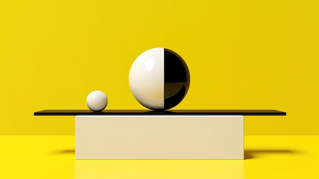 affiche minimaliste géométrique