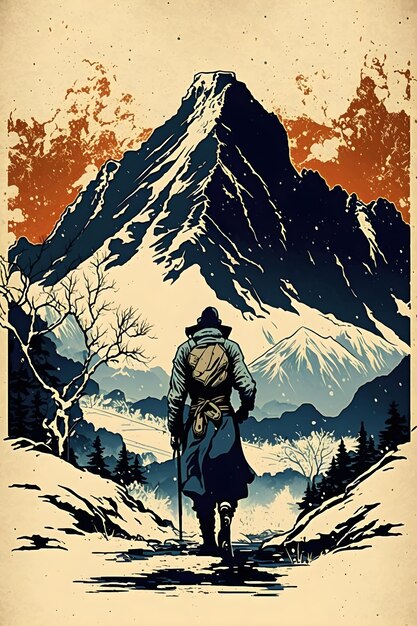 Affiche La montagne du pôle nord