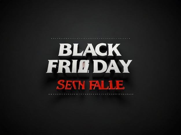 une affiche noire pour le Black Friday le Black Friday vendredi