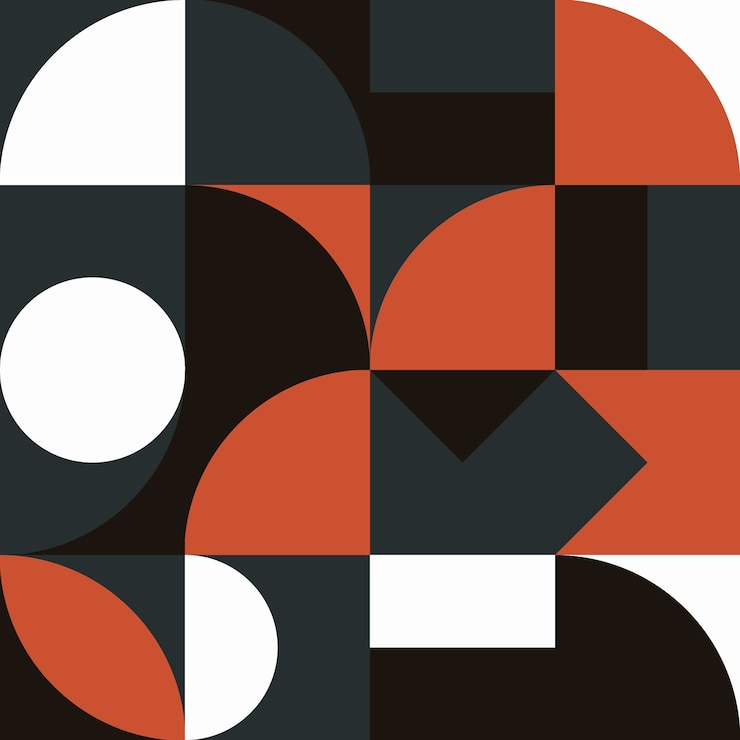 Photo affiche d'œuvres d'art minimalistes de géométrie avec une forme et une figure simples conception de modèle vectoriel abstrait