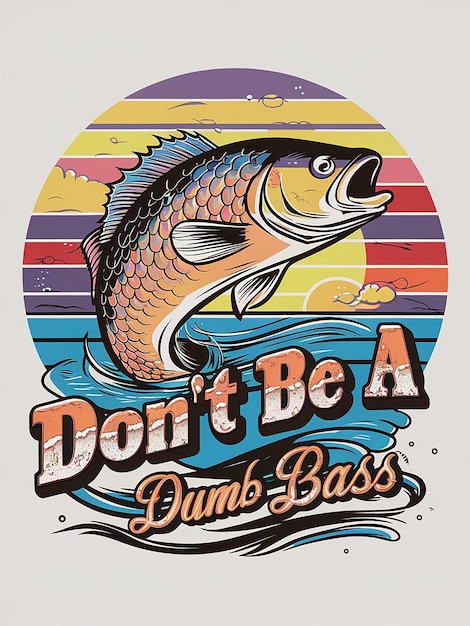 une affiche avec un poisson sautant dans l'eau