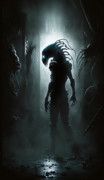 Une affiche pour alien du film alien.