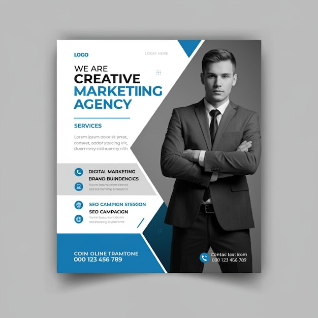 une affiche pour un artiste appelé le site Web de l'entreprise