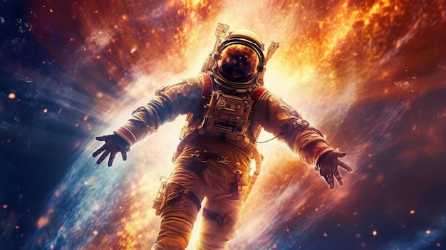 Une affiche pour l'astronaute du film.