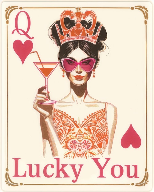 une affiche pour un casino qui dit chanceux vous