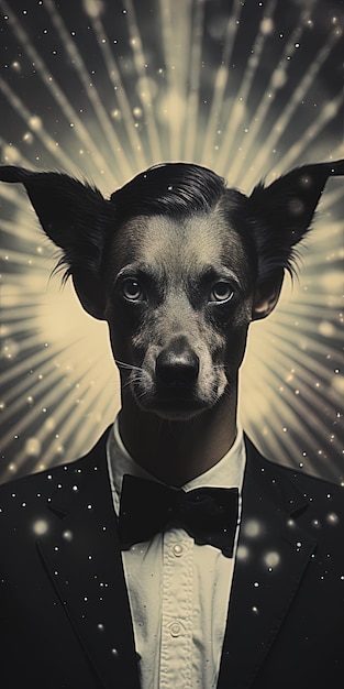 une affiche pour un chien appelé un chien appelé un homme.