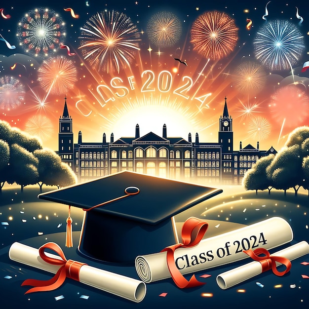 une affiche pour la classe de l'année de l'université de 2009