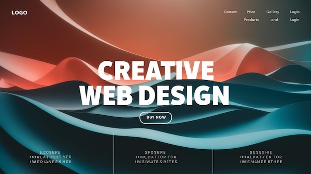 une affiche pour la conception d'un site Web montre une conception de web