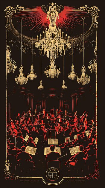 Photo une affiche pour un concert appelé l'orchestre