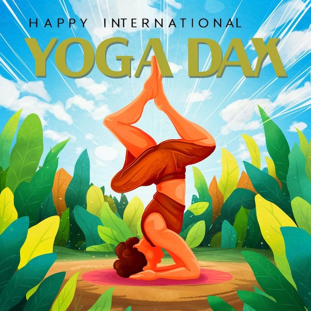 une affiche pour un cours de yoga avec les mots yoga dessus