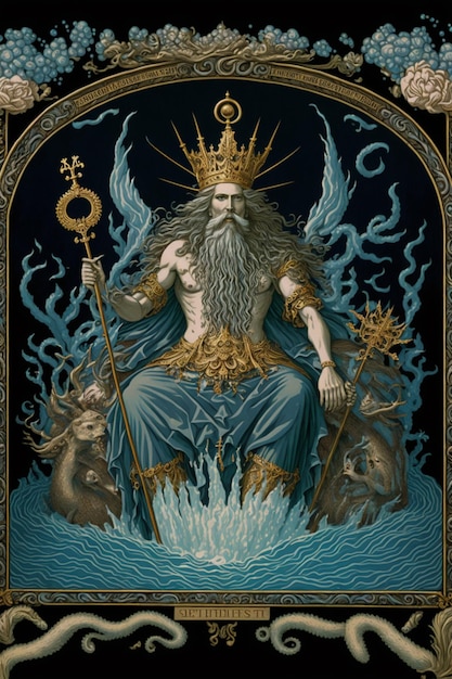 Une affiche pour le dieu de la mer