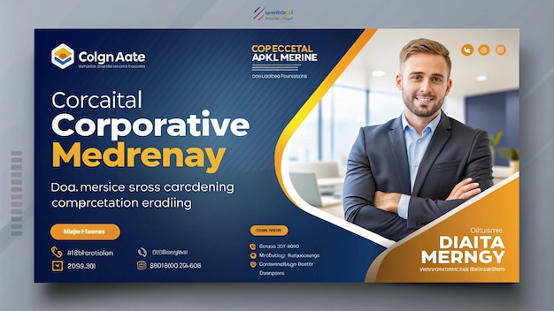 une affiche pour une entreprise appelée le site Web de la société