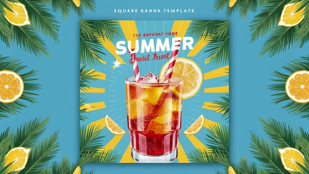 une affiche pour l'été de l'été d'été par la plage