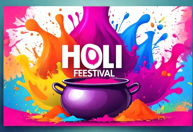 une affiche pour un festival avec un pot d'eau et un pot de festival